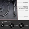 MUSITREND 10 in 1 Record Player with External Speakers,3 Speed