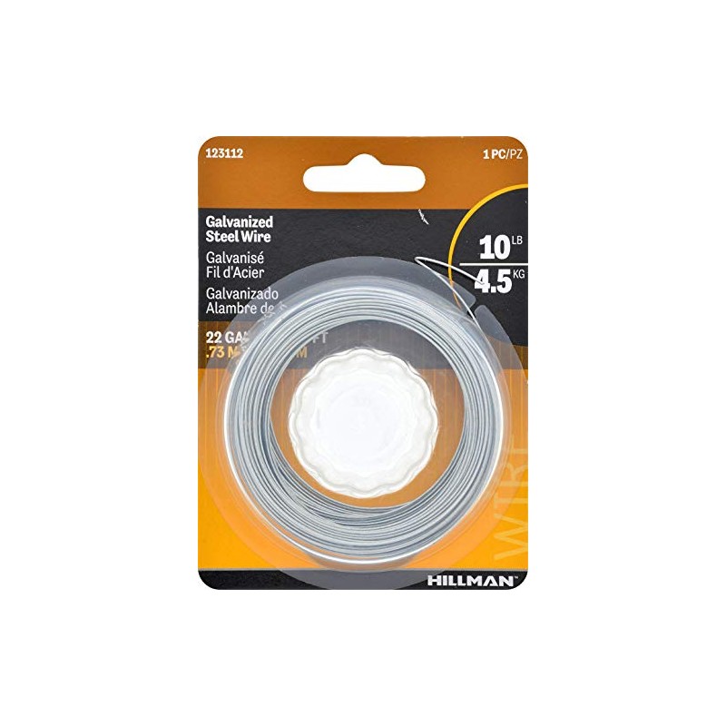 The Hillman Group 123112 Galvanized Steel Hobby Wire 22 Gauge,