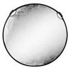 Glow Circular Collapsible Reflector with Handles (52", Silver/White)