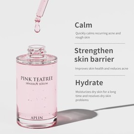 aplin- Suero sinérgico de árbol de té rosado APLIN, 30 ml, humectante para la piel, humectante facial, 1.01 onzas líquidas, CICA, Hyal
