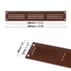 300mm x 50mm Brown Metal Air Vent Grille