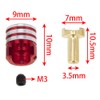 4pcs Battery Heatsink Plug Grips with 3.5mm Brass Bullets for
