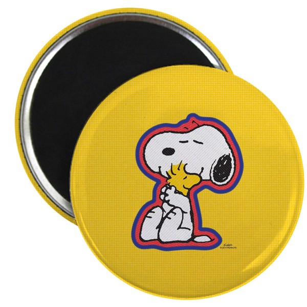 CafePress Peanuts Snoopy 2.25" Round Magnet, Refrigerator Magnet