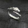 W WEILIRIAN Gothic Snake Ring Silver Snake Ankle Ring Snake