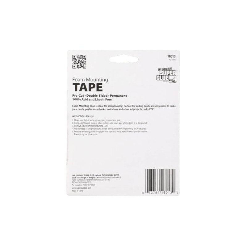 1 Roll ¾” X 6 FT Super Glue Pre-Cut Double