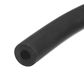 uxcell Foam Tubing for Handle Grip Support, Pipe Insulation, 5/16"(8mm) ID 18mm OD 2m Length Black