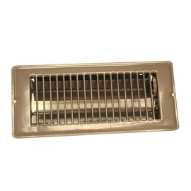 DANCO 4-Inch x 10-Inch Steel Floor Register with 1-5/16 Inch Drop, Brown, 1-Pack (61800)