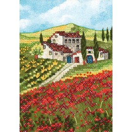 Dimensions Needlecrafts Stamped Cross Stitch, Poppy Fields