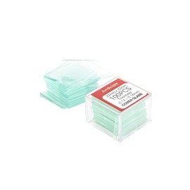 AmScope - 144 pcs Blank Glass Microscope Slides + 200 pcs Square Cover Glass, Coverslips (22 x 22mm) - BS-144P-200S-22