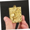 DOITOOL 2pcs Antique Brass Zodiac Tiger Pendant Lightweight Hanging Decor