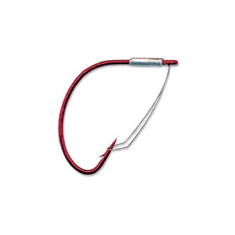 Mustad UltraPoint W37754R Wide Gap Weedless Soft Plastics Fishing Hook(Pack