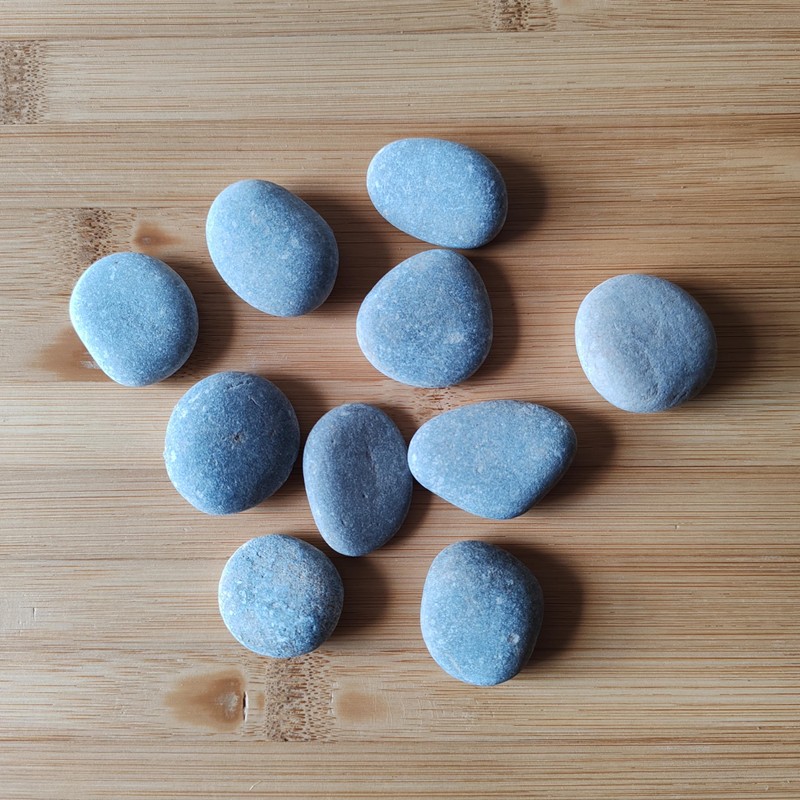 ZEN&TAO Small Size Smooth Flat Pebbles Hand Picked Stacking Stones