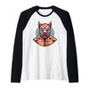 Lucha Libre Mexican Wrestling Mask Luchador Raglan Baseball Tee