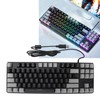 87 Key Mechanical Keyboard RGB Backlight Blue Switch Quick Response