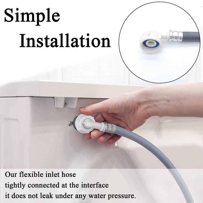 General Washing Machine Hose, 1.2m Washing Machine Water Pipe, Dishwasher