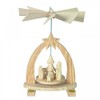 Christmas Pyramid Nativity Scene, Height 23 cm, Hand-Made in the 'Erzgebirge' Style
