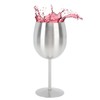 Stainless Steel Stem Wine Glasses Durable 304 Stainless Steel Wine