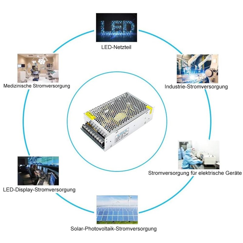 inShareplus 12 V Power Supply 20 A 240 W, DC