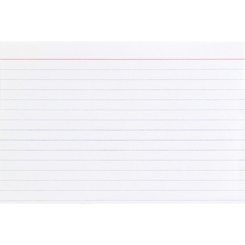 Business Source Ruled White 4" x 6" Index Cards -