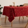 GAMUSI Christmas Tablecloth Jacquard Gold Yarn Dining Table Rectangular Christmas