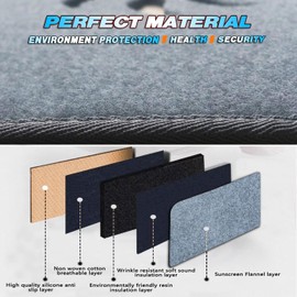 QUYDDC Dash Cover Fit for to-yota Camry 2007 2008 2009 2010 2011 | Anti-Glare, Sun Protection, Dustproof, UV-Proof | Dashboard Covers Interior Car Accessories - Grey