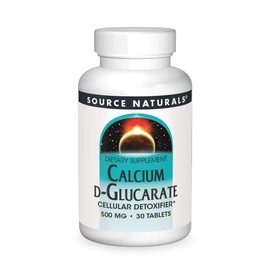 Source Naturals Calcium D-Glucarate 500mg Cellular Detoxifier - 30 Tablets