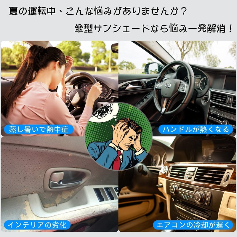 Car Sunshade, Front (Folding Umbrella Specifications, Titanium Insulation Material), Sunshade,