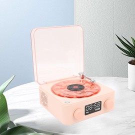 The Waves Bluetooth Speaker, Portable Wireless Vintage Record Player with Four Modes, Waves Retro Turntable with Adjustable Lights, Sea White Noise