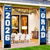 Graduation Decorations Blue White 2026/Blue Graduation Party Decorations/Congrats Grad Porch
