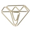 100pcs Metallic Paper Clips Golden Electroplating Process Anti Rust Paper