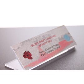 Dream Keepers DDC-109B PP1240 PS Tower Poppy Display Case with Hand-Made Wooden Base and Stunning Metal Plaque