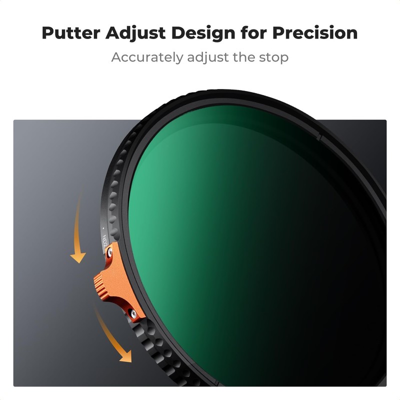 K&F Concept 40.5mm Variable ND2-400 Filter, 1-9 f-Stops ND Lens
