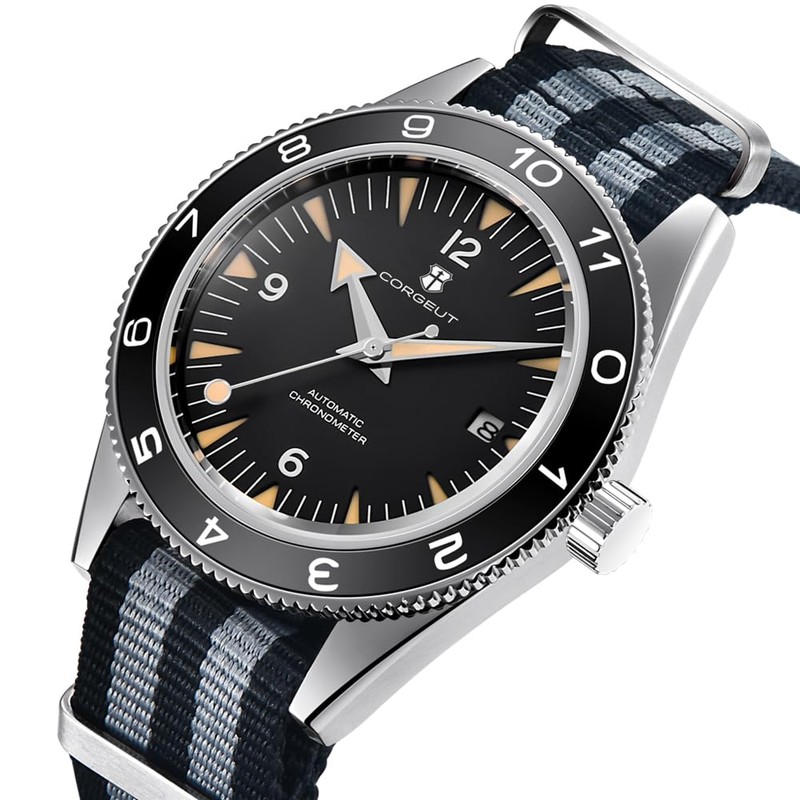 Corgeut 6013-NY Luxury Automatic Mechanical Self-Winding Men's Watch, Japanese Movement,