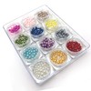 NaturalTrend Gel Nail Big Shell Natural Stone Pearl Ball Crush