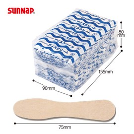Sunup ISPW300SF (Individually Wrapped Ice Spoons, Wooden) Suitable for Ice Cups! 6 Rows x 50 Sheets, 300 Sheets