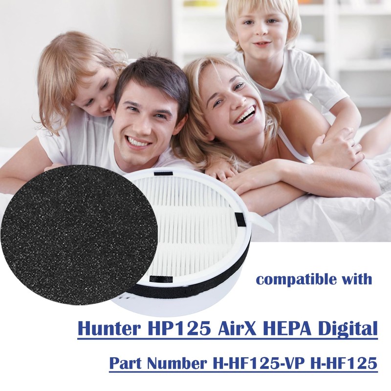 HP125 Filter Replacement for Hunter HP125 AirX Digital Air Purifiers