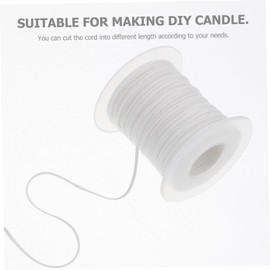 Operitacx 1 Rollo 200 mechas Trenzadas Bobina Reemplazo de mechas de lámparas de Aceite mechas de algodón para veladoras pabilo para Velas mechas para Velas para Hacer Velas mechas de Vela