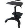 Aidata Ergonomic Sit-Stand Mobile Laptop Cart Work Station with Printer