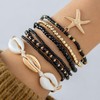 Shell Anklets Bracelet for Women Waterproof Surfer Starfish Bracelet Puka