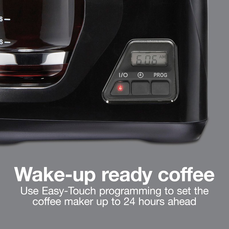 Proctor Silex FrontFill Drip Coffee Maker, Digital & Programmable, 12