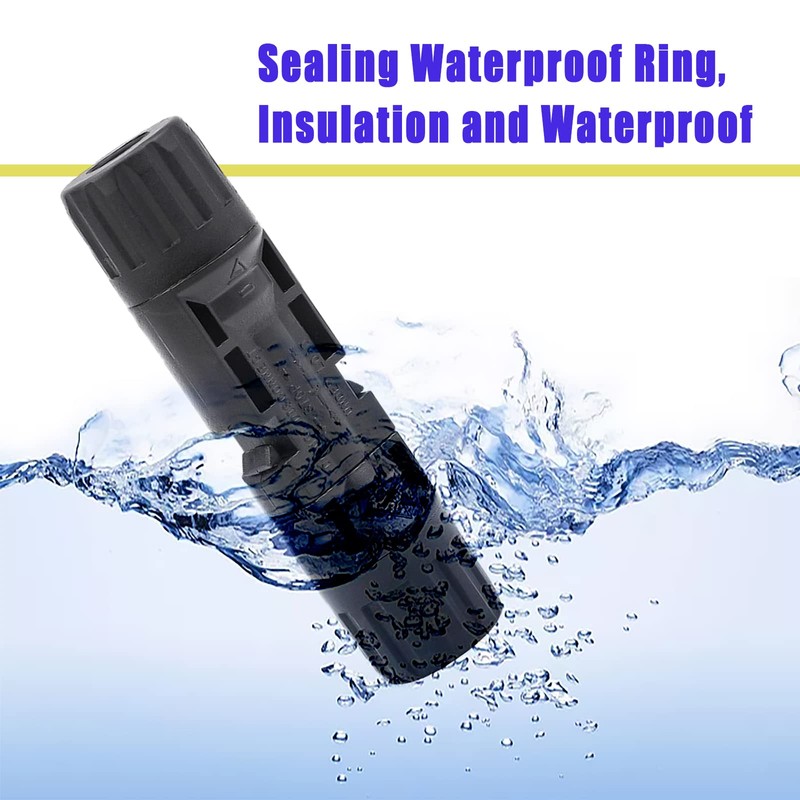 Solar Panel Connector, 5 Pairs of Solar Plugs/Female Connector for