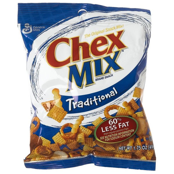 Chex Mix Traditional, 1.75 Oz (Pack of 60)