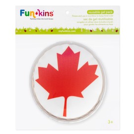 FUN KINS Ice Pack for Lunch Boxes, Soft, Slim, Freezable, Reusable, Durable for Lunch Bags and Totes, Variety of Patterns for Boys and Girls, Keeps Lunches Cold (Maple)