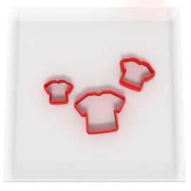 Custom Cutters Shirt Shape Cutters | Mini/Tiny Plastic Cutter for Baking, Fondant, Clay, Pastry, Icing, Jewellery (1.5/2/3CM)