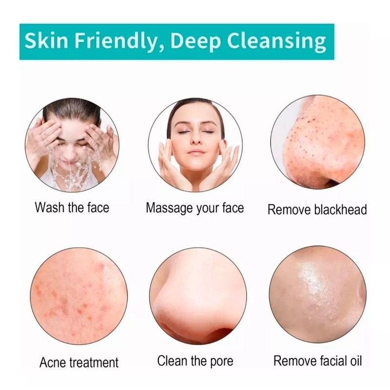 Universo en Linea Cepillo Exfoliante Facial Silicona Puntos Suave Conejo