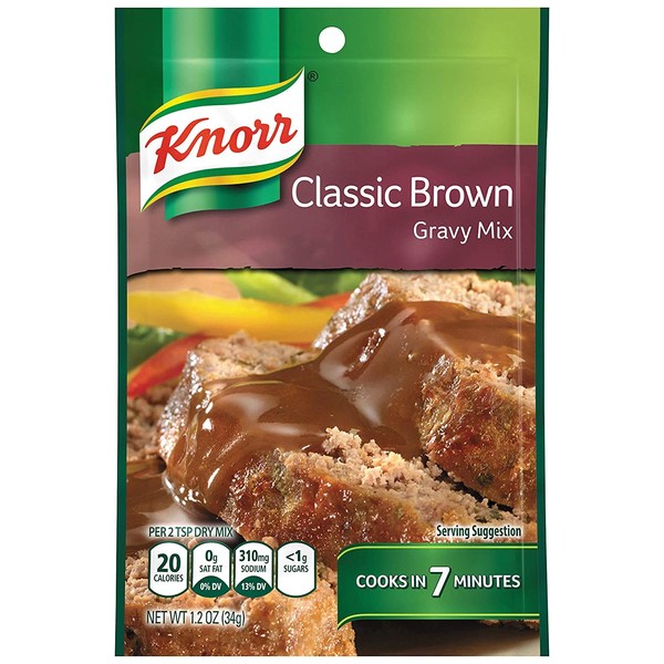 Knorr Gravy Mix - Classic Brown - 1.2 oz - Case of 12