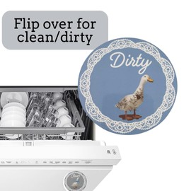 Dishwasher Magnet Clean Dirty Sign Funny, Dishwasher Sign Clean Dirty Magnetic, Clean and Dirty Dishwasher Magnet, Clean/Dirty Dishwasher Magnet, Silly Goose, Dishwasher Magnet Grandma Goose