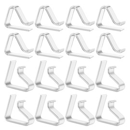 LOBVABA Pack of 16 Tablecloth Clips, Transparent Tablecloths Table Cover Clamps, Table Cloth Holder Clip, Table Cloth Clips, Table Cloth Clips for Outdoor Tables Camping