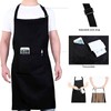 YONEEKSS 2 Pack Kitchen Apron Adjustable Bib Apron with 2