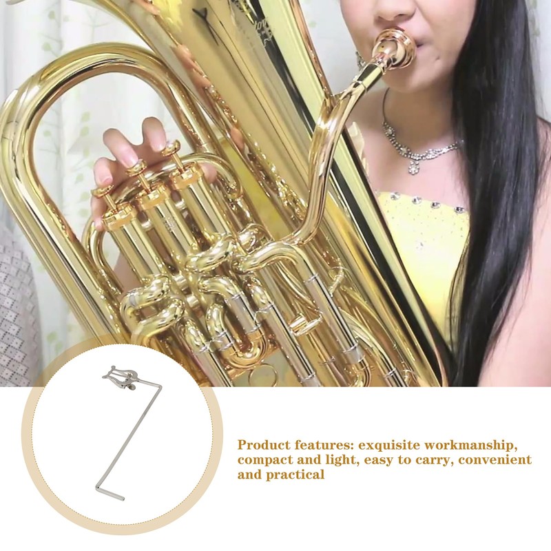 Marching Clamp-On Silver Music Sheet Clip Sheet Replacement for Bass